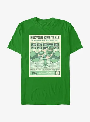 Marvel Loki Bus Your Own Table Poster T-Shirt