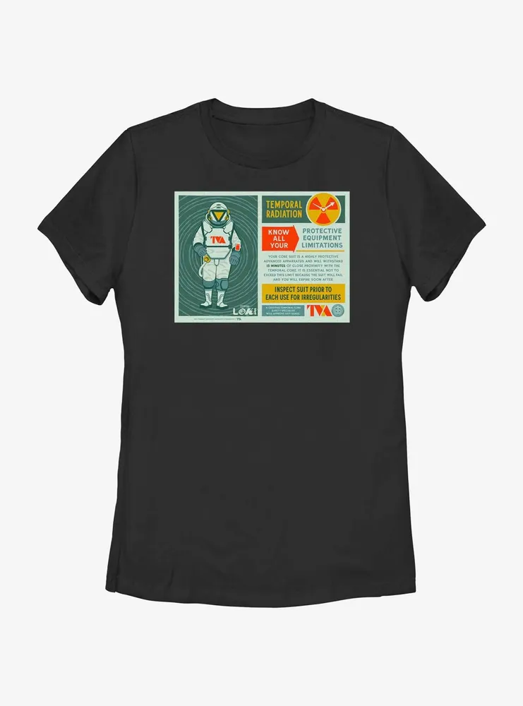 Marvel Loki Protective Equipment Infographic Womens T-Shirt