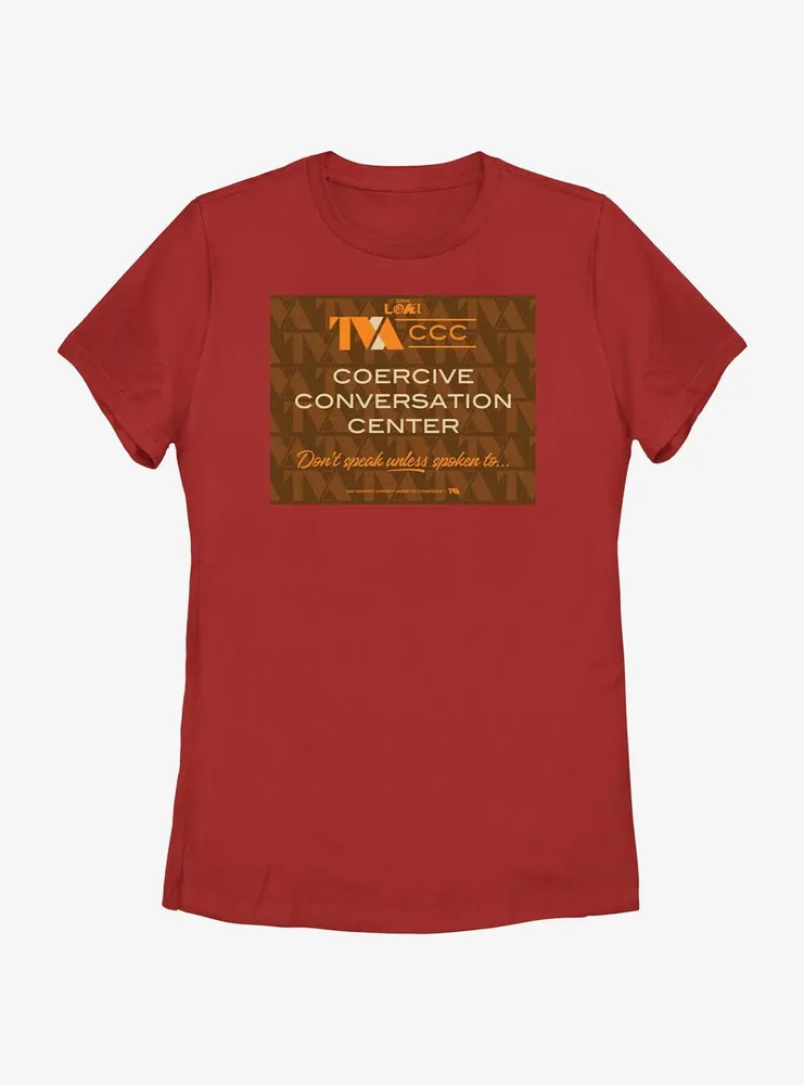 Marvel Loki Coercive Conversation Center Womens T-Shirt