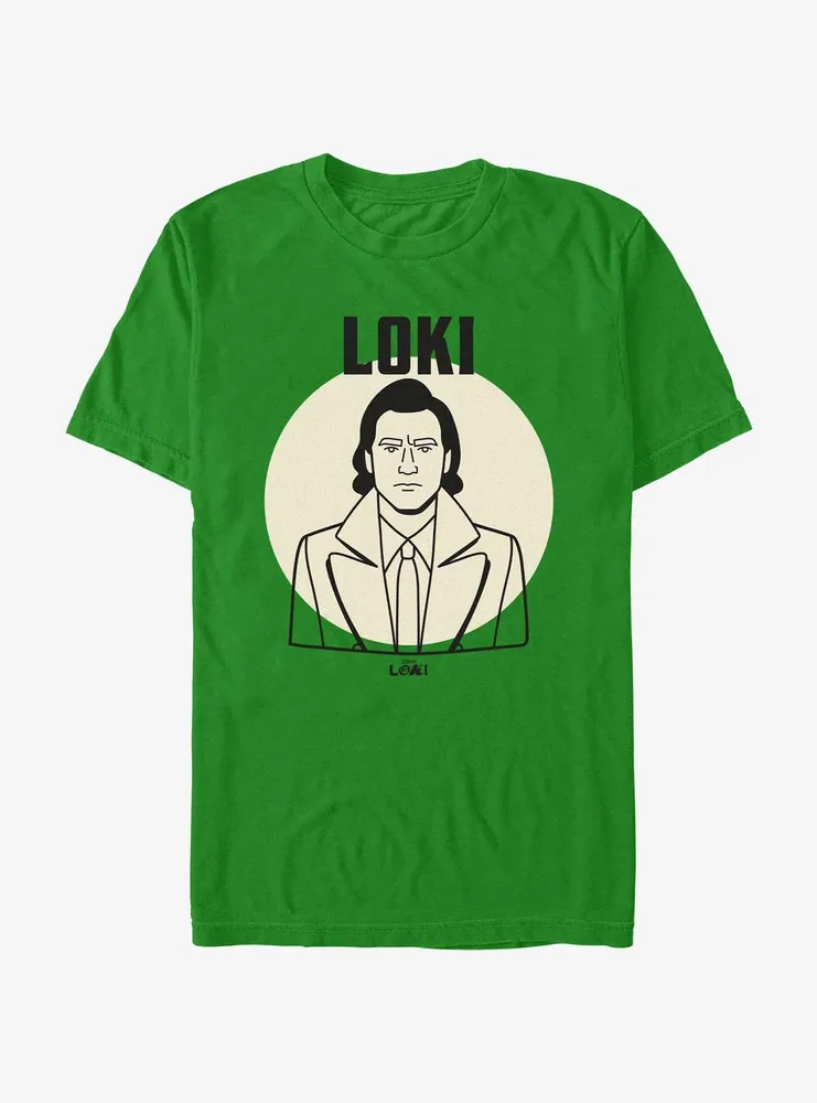Marvel Loki Line Drawing Portrait T-Shirt
