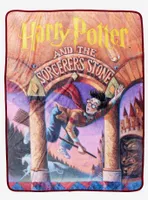 Harry Potter Sorcerer's Stone Book Cover Throw Blanket