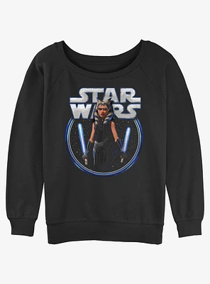 Star Wars: Clone Wars Ahsoka Stars Girls Slouchy Sweatshirt