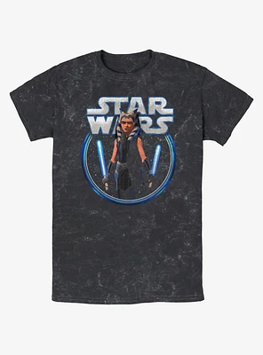 Star Wars: Clone Wars Ahsoka Stars Mineral Wash T-Shirt