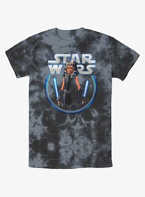 Star Wars: Clone Wars Ahsoka Stars Tie-Dye T-Shirt