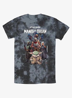 Star Wars The Mandalorian Grogu Protection Squad Tie-Dye T-Shirt
