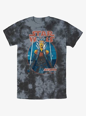 Star Wars Ahsoka Battle Ready Tie-Dye T-Shirt