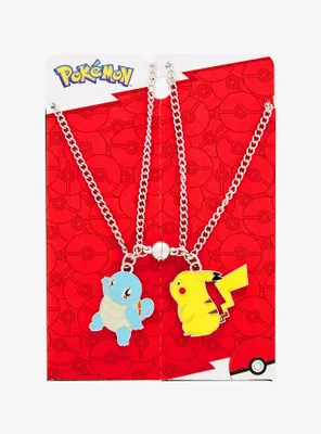 Pokemon Pikachu & Squirtle Best Friend Necklace Set