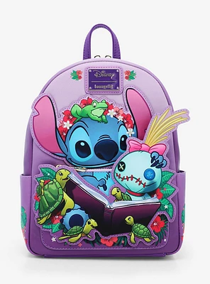 Loungefly Disney Lilo & Stitch Scrump Reading Mini Backpack - BoxLunch Exclusive