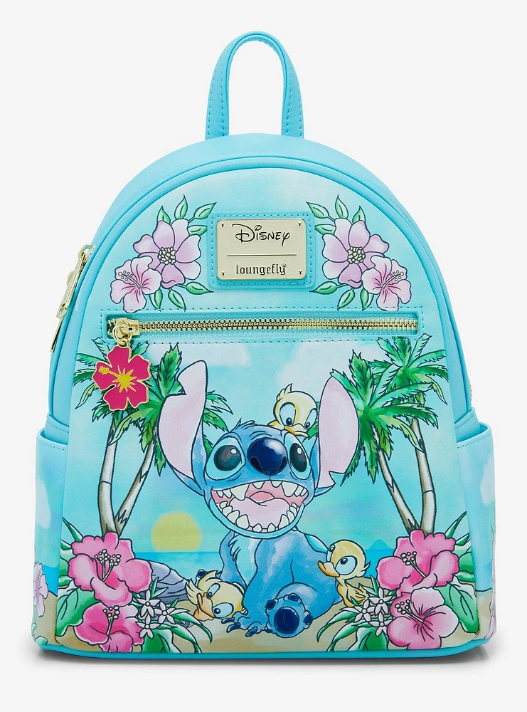 Loungefly Disney Lilo & Stitch Ducklings Beach Mini Backpack — BoxLunch Exclusive