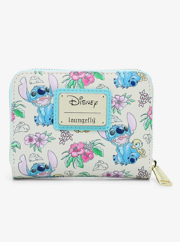 Loungefly Disney Lilo & Stitch Ducklings Beach Zip Wallet - BoxLunch Exclusive