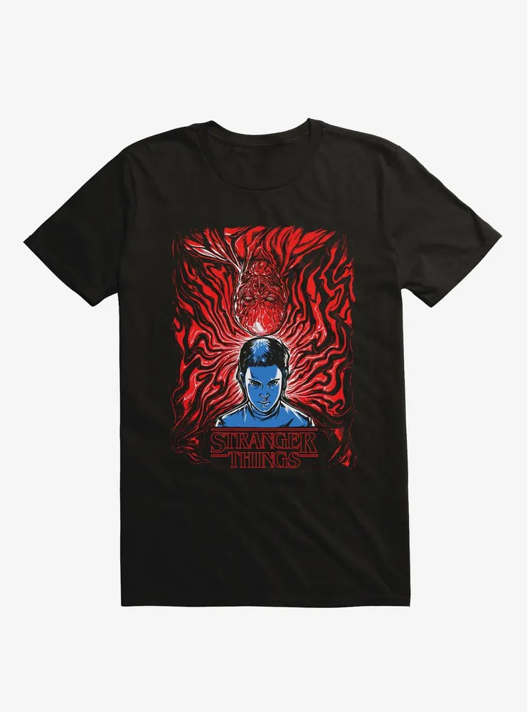 Stranger Things Eleven & Vecna T-Shirt By Jettila Lewis