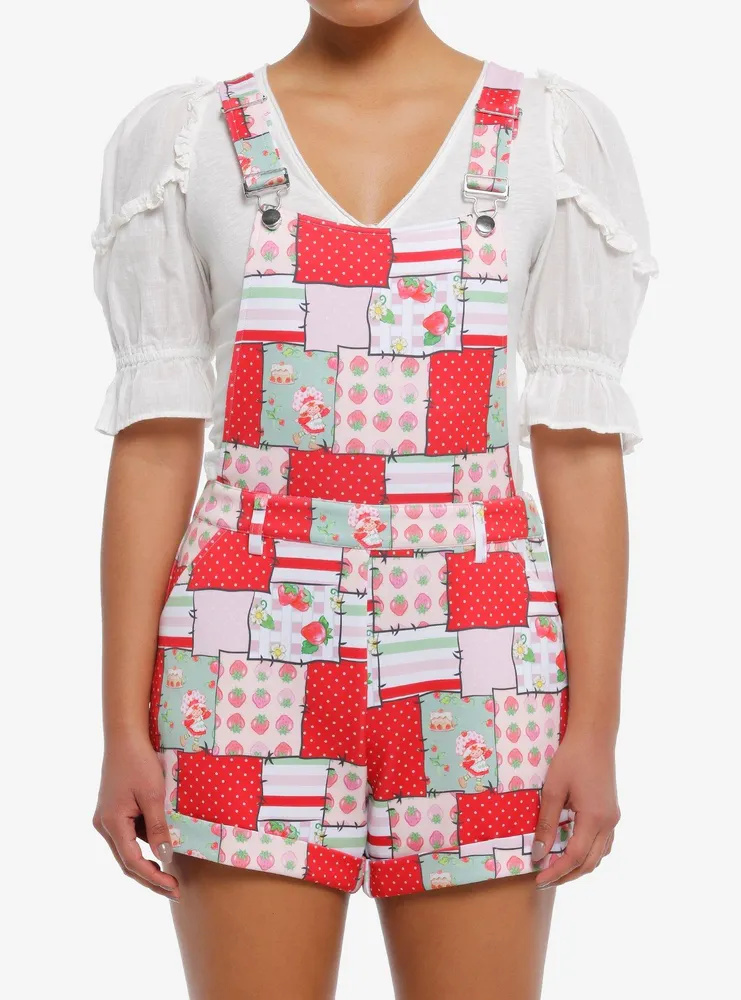 Strawberry Shortcake Patchwork Shortalls