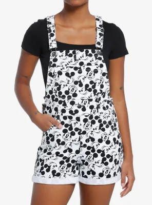 Disney Mickey Mouse Black & White Shortalls