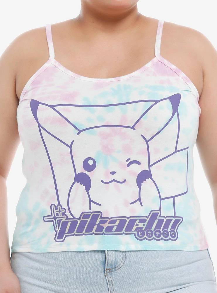 Pokemon Pikachu Pastel Tie-Dye Girls Cami Plus