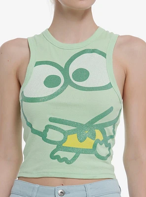 Keroppi Glitter Girls Ribbed Tank Top