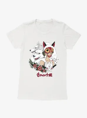 Studio Ghibli Princess Mononoke Wolf Womens T-Shirt