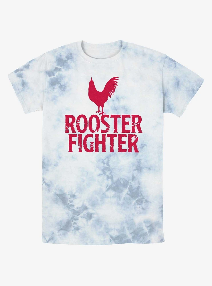 Rooster Fighter Logo Tie-Dye T-Shirt