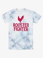 Rooster Fighter Logo Tie-Dye T-Shirt