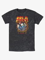 Rooster Fighter Metal Keiji Mineral Wash T-Shirt