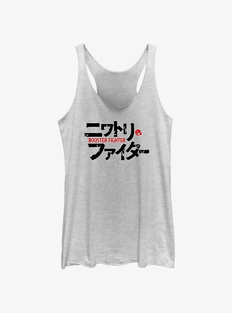 Rooster Fighter Japanese Logo Girls Tank