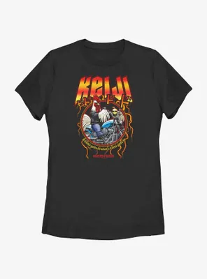 Rooster Fighter Metal Keiji Womens T-Shirt