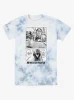 Rooster Fighter Burning With Rage Manga Poster Tie-Dye T-Shirt