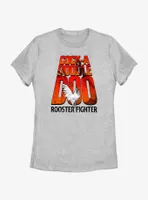 Rooster Fighter Cock-A-Doodle-Doo Logo Womens T-Shirt