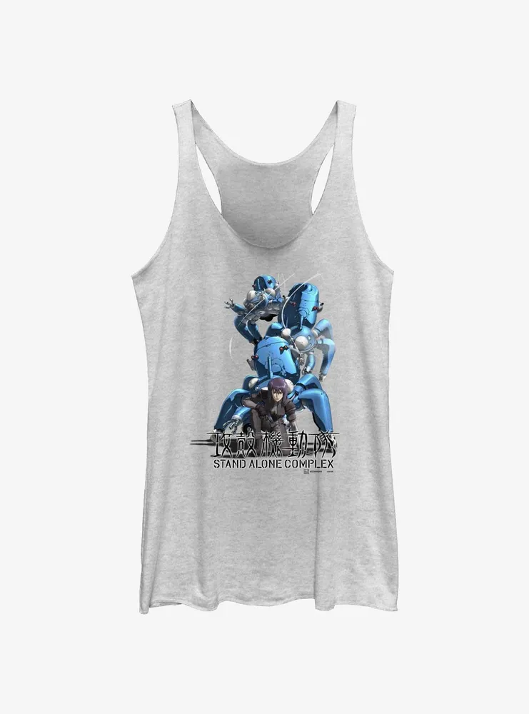 Ghost the Shell Motoko Tachikoma Pose Womens Tank Top