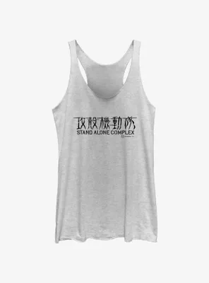 Ghost the Shell Stand Alone Complex Logo Womens Tank Top