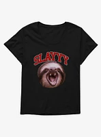 Sloth Slayyy Girls T-Shirt Plus