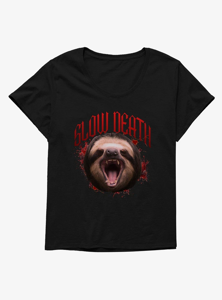Sloth Slow Death Girls T-Shirt Plus