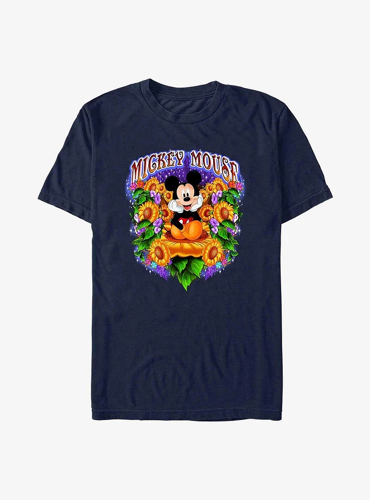 Disney Mickey Mouse Sunflowers T-Shirt