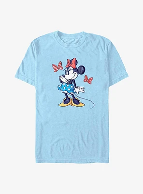Disney Minnie Mouse Stars Strips and Bows T-Shirt