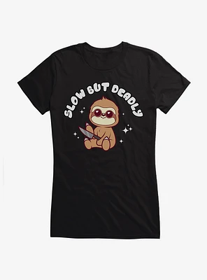 Sloth Slow But Deadly Girls T-Shirt
