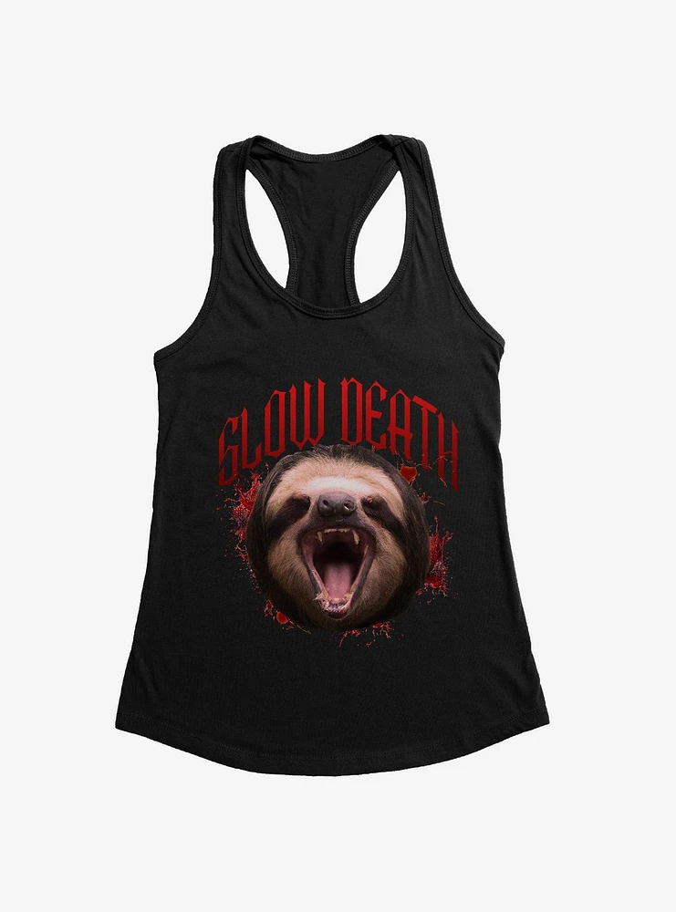 Sloth Slow Death Girls Tank