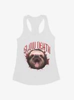 Sloth Slow Death Girls Tank