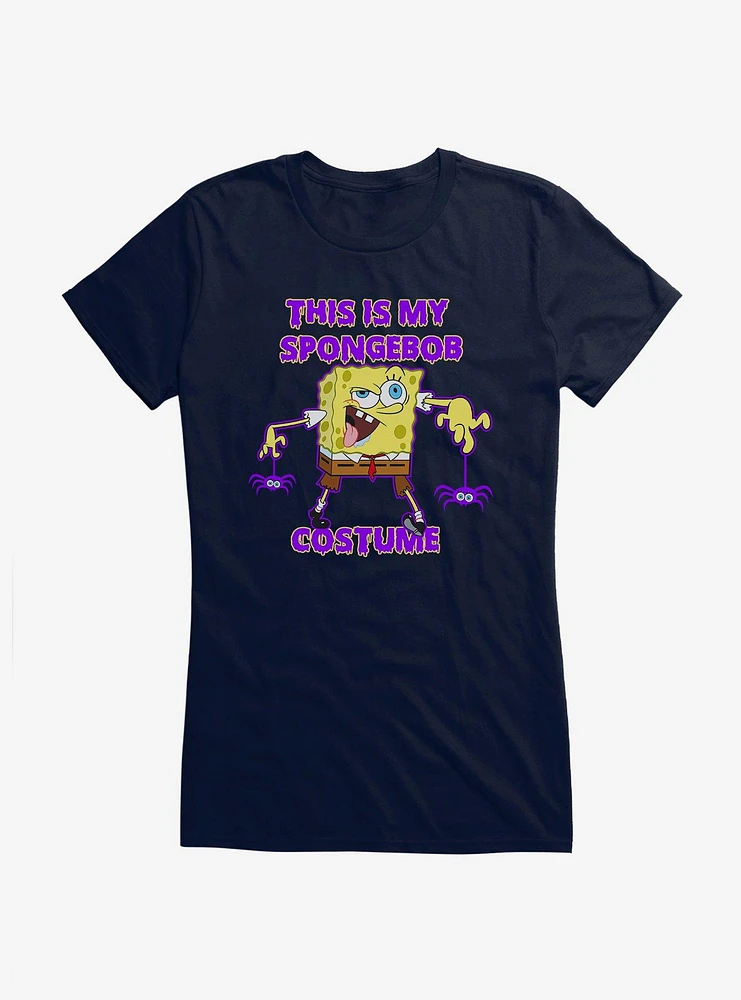 SpongeBob SquarePants This Is My Costume Zombie Girls T-Shirt