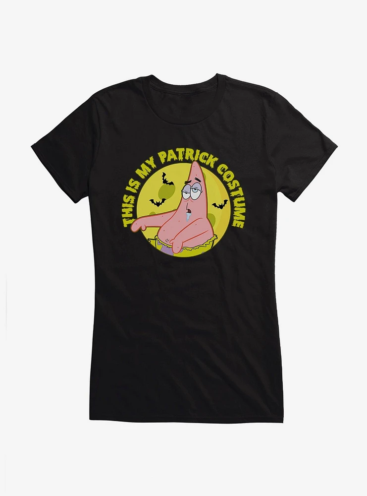 SpongeBob SquarePants This Is My Patrick Costume Zombie Girls T-Shirt