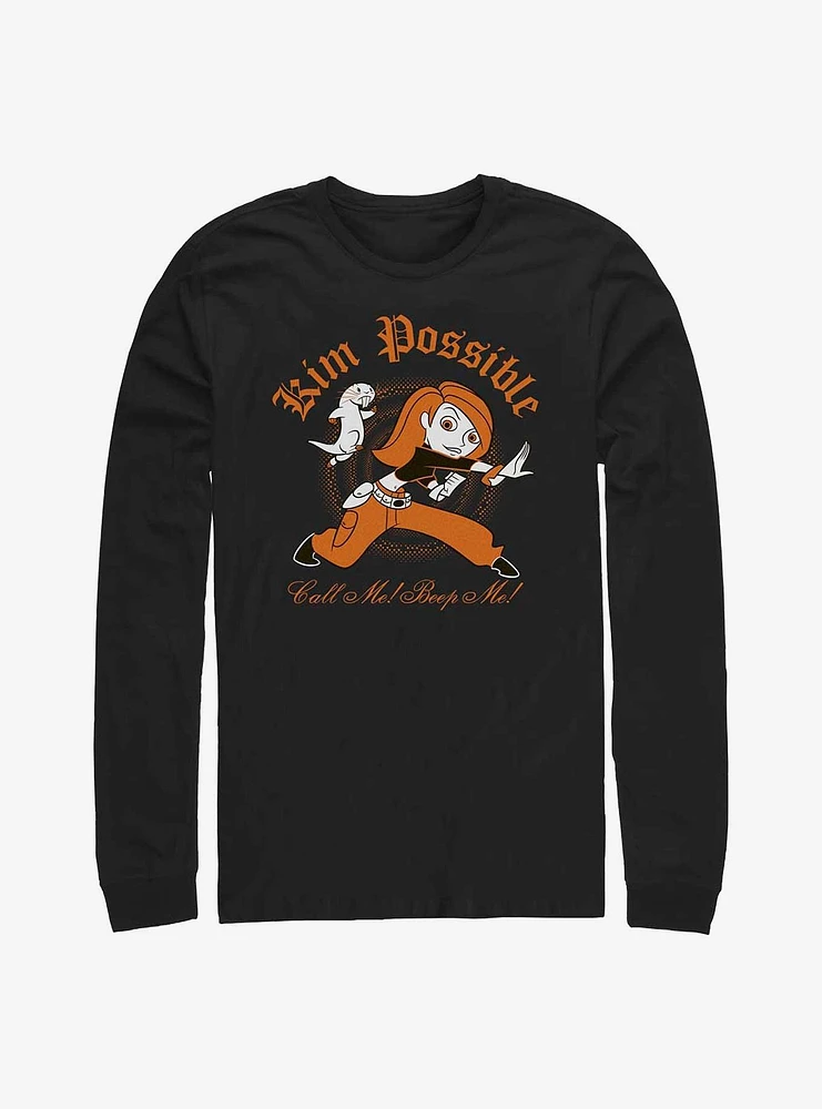 Disney Kim Possible Call Me Beep Haunt Long-Sleeve T-Shirt