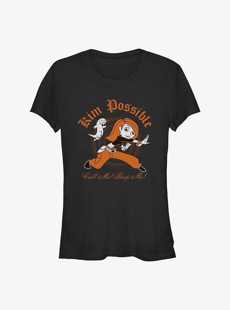 Disney Kim Possible Call Me Beep Haunt Girls T-Shirt