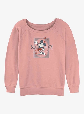 Disney100 Yoo Hoo Minnie Mouse Girls Slouchy Sweatshirt