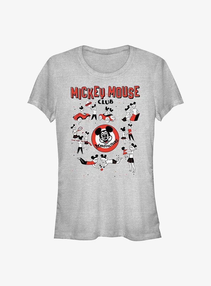 Disney100 Mickey Mouse Club Montage Girls T-Shirt