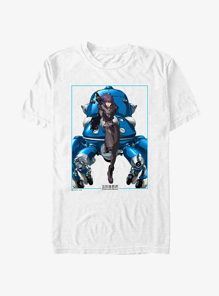 Ghost the Shell Motoko Guns Tachikoma Poster T-Shirt