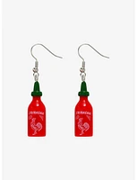 Sriracha Bottle Dangle Earrings