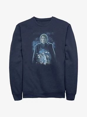 Star Wars Ahsoka Anakin Force Ghost Sweatshirt Hot Topic Web Exclusive