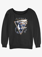 Star Wars Ahsoka Space Girls Slouchy Sweatshirt Hot Topic Web Exclusive