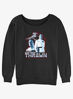 Star Wars Ahsoka Grand Admiral Thrawn Girls Slouchy Sweatshirt Hot Topic Web Exclusive