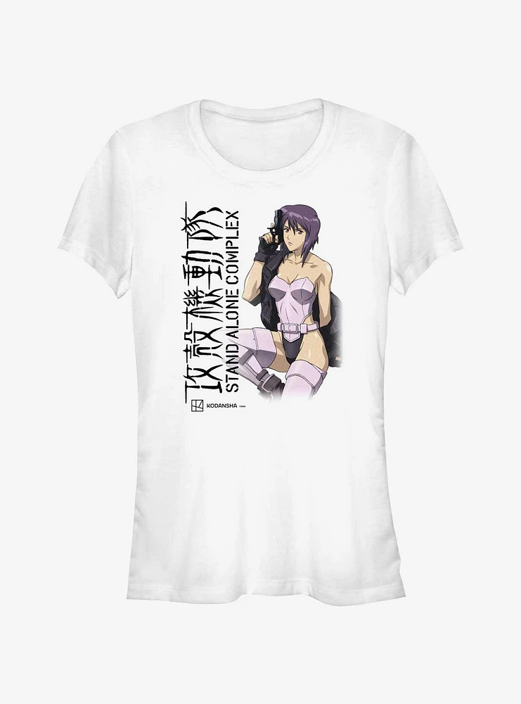 Ghost the Shell Motoko Kusanagi Stand Alone Complex Girls T-Shirt