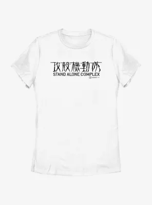Ghost the Shell Stand Alone Complex Logo Womens T-Shirt