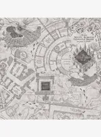 Harry Potter Marauder's Map Grey Peel & Stick Wallpaper